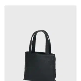 [BUNJANG] Necessary Mini Square Black Tote Bag / 네세서리 미니 스퀘어 블랙 토트백