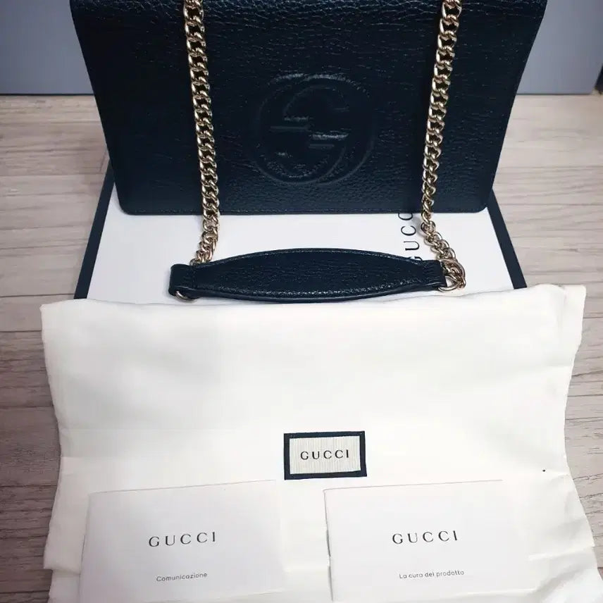 [BUNJANG] Gucci Soho Leather Chain Bag Black / (새상품 정품 급처)구찌 소호 레더 체인백 블랙
