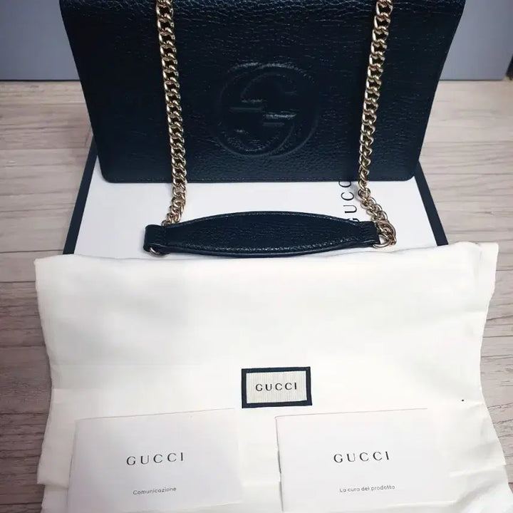 [BUNJANG] Gucci Soho Leather Chain Bag Black / (새상품 정품 급처)구찌 소호 레더 체인백 블랙