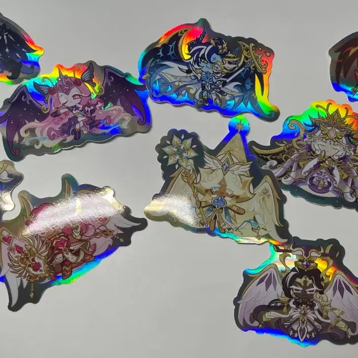 [BUNJANG] Cookie Run TCG Hologram Sticker Set (Beast + Ancient) 10p / 쿠키런월드챔피언십팝업MD한정]쿠키런킹덤홀로그램스티커10피스세트/쉐밀,퓨바