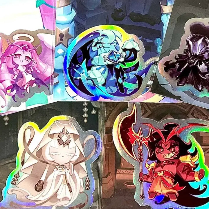 [BUNJANG] Cookie Run TCG Hologram Sticker Set (Beast + Ancient) 10p / 쿠키런월드챔피언십팝업MD한정]쿠키런킹덤홀로그램스티커10피스세트/쉐밀,퓨바