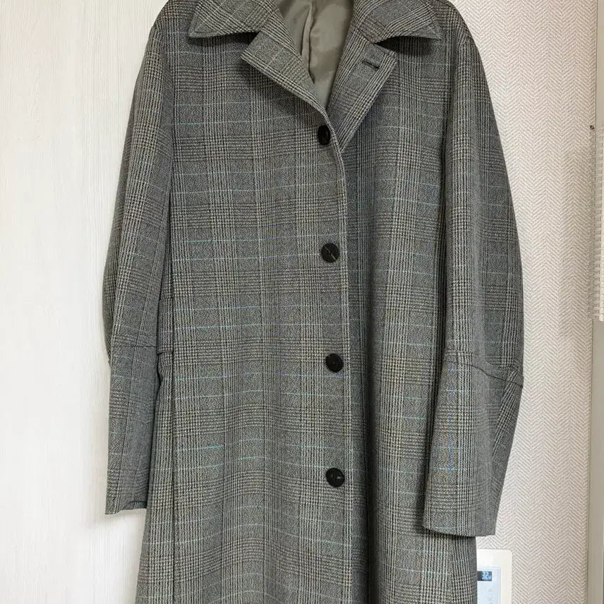 [SOLD OUT] (48) 우영미 턴업체크 맥코트