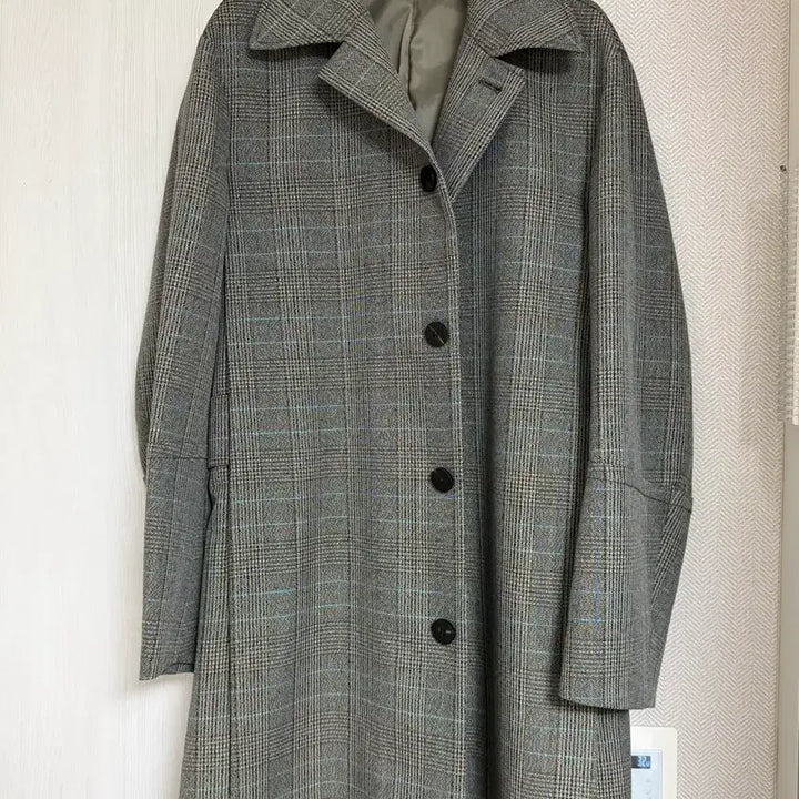 [SOLD OUT] (48) 우영미 턴업체크 맥코트
