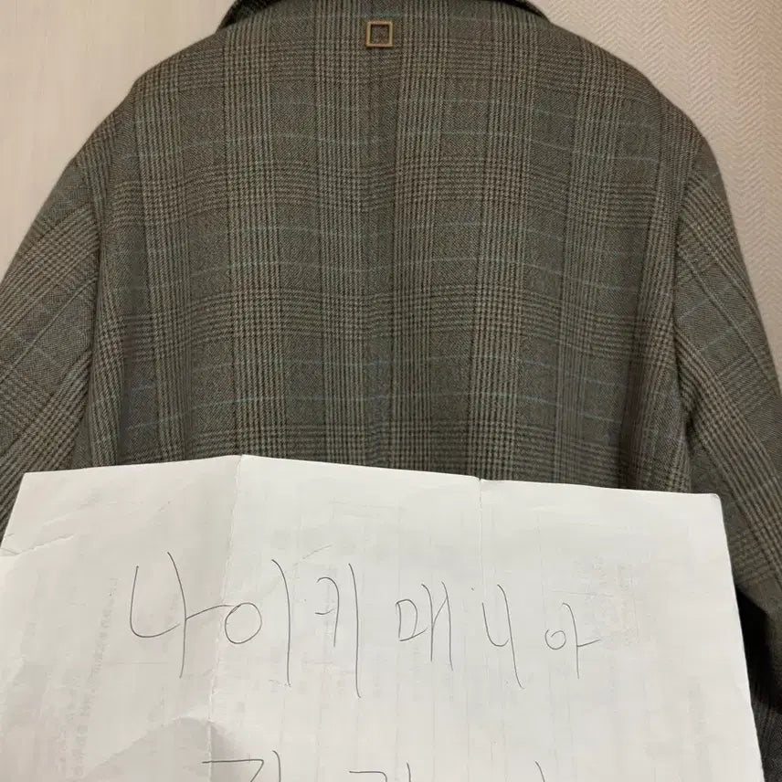 [SOLD OUT] (48) 우영미 턴업체크 맥코트