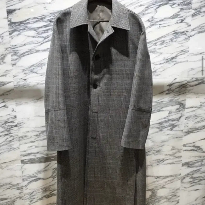 [SOLD OUT] (48) 우영미 턴업체크 맥코트