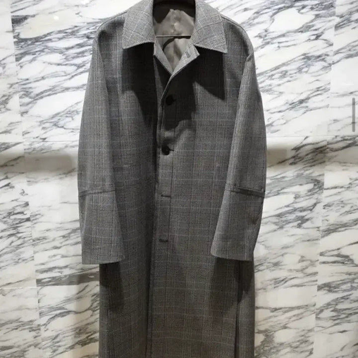 [SOLD OUT] (48) 우영미 턴업체크 맥코트