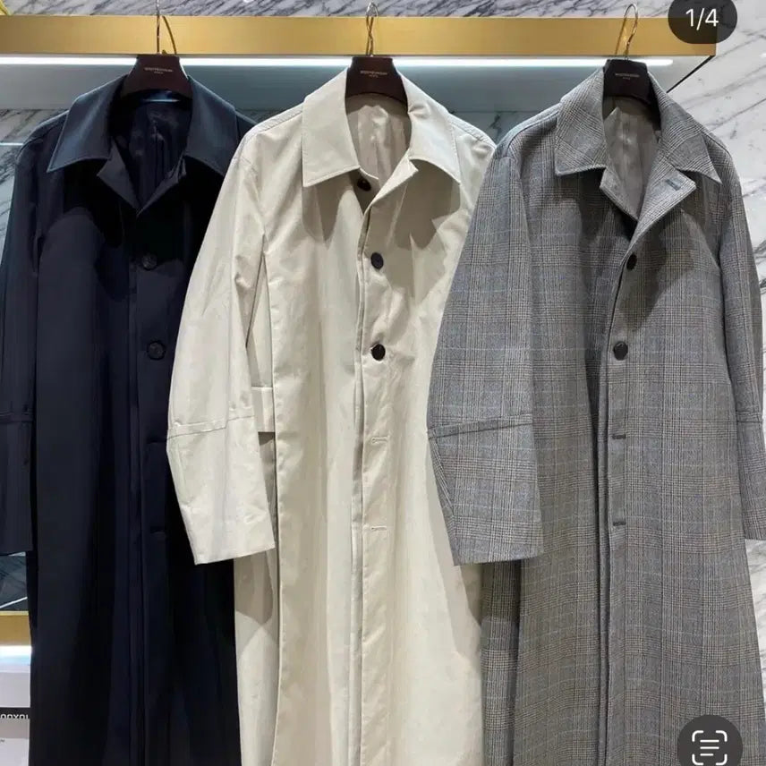 [SOLD OUT] (48) 우영미 턴업체크 맥코트