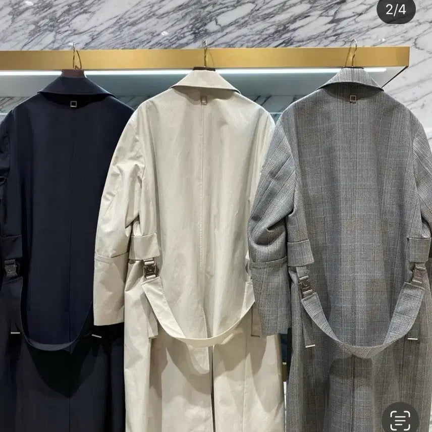 [SOLD OUT] (48) 우영미 턴업체크 맥코트