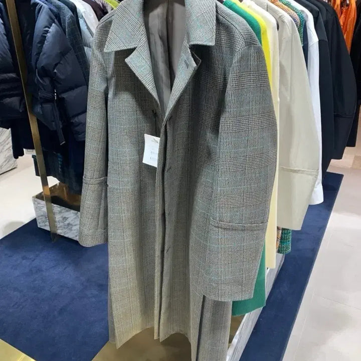 [SOLD OUT] (48) 우영미 턴업체크 맥코트