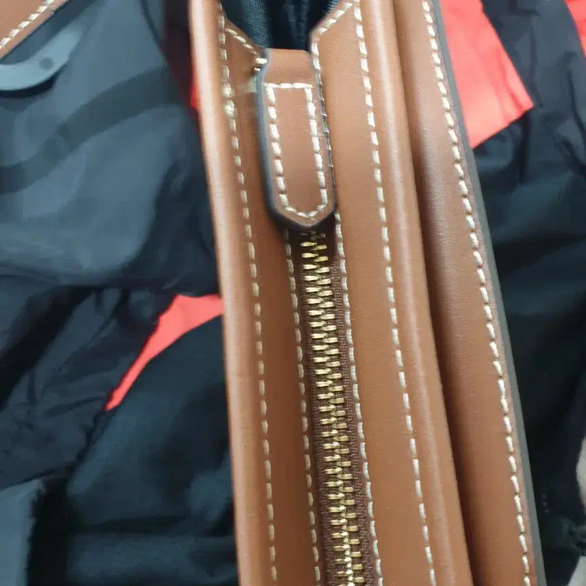 [BUNJANG] ESQUIRE COLLECTION Leather Crossbody Bag / ESQUIRE COLLECTION 여성 크로스백 소가죽 브라운