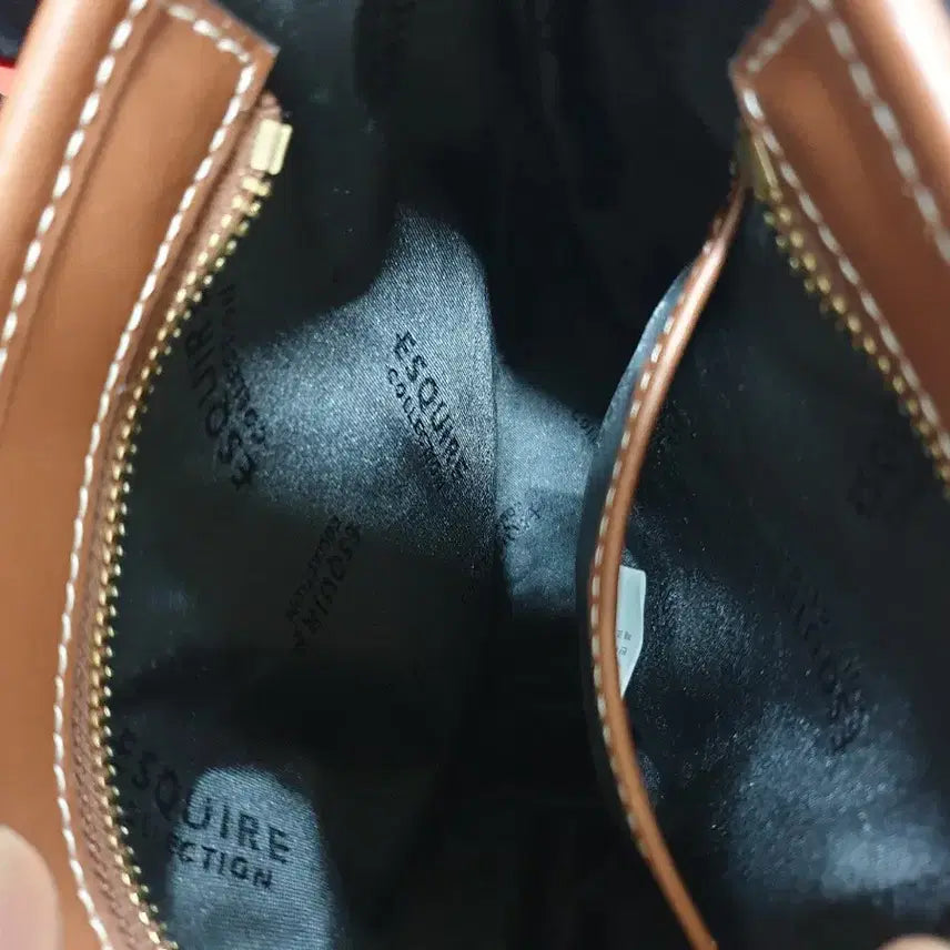 [BUNJANG] ESQUIRE COLLECTION Leather Crossbody Bag / ESQUIRE COLLECTION 여성 크로스백 소가죽 브라운