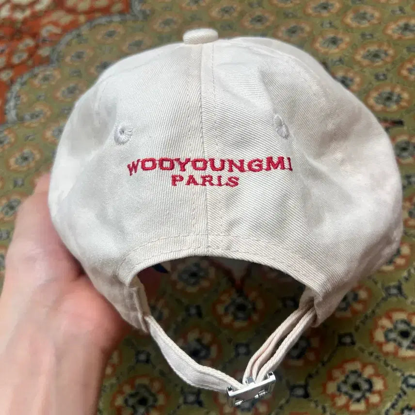 [SOLD OUT] [FREE] WOOYOUNGMI 우영미 아이보리 로고 볼캡