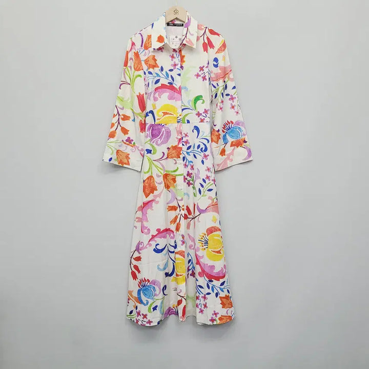[BUNJANG] ZARA Flower Print Long Dress / [새상품/택포함] 자라 플라워 프린트 원피스 S