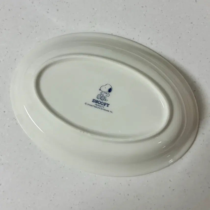 [BUNJANG] Snoopy Vintage Oval Plate / 스누피 빈티지 타원 접시