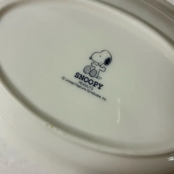 [BUNJANG] Snoopy Vintage Oval Plate / 스누피 빈티지 타원 접시