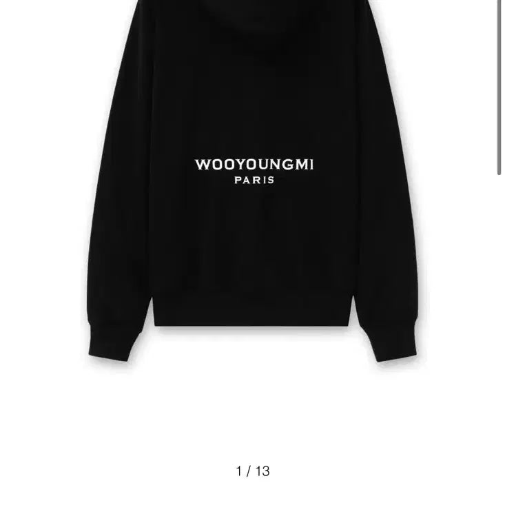 [SOLD OUT] (52) 26ss 우영미 뉴백로고 후드티 블랙