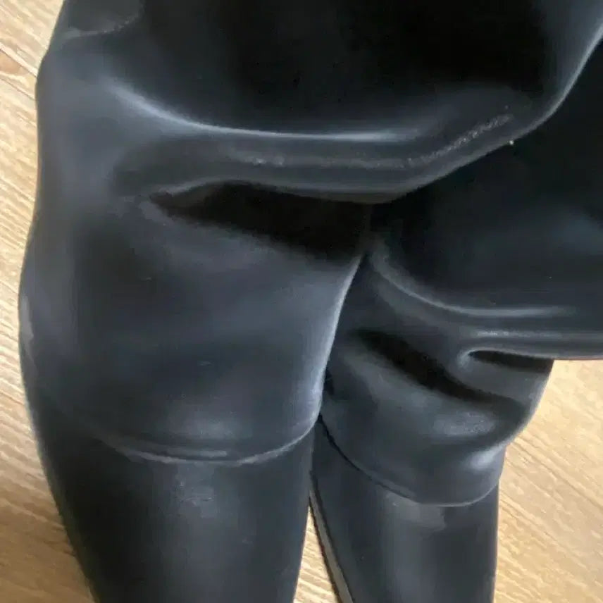 [BUNJANG] 328 Rinkle Leather Boots 245 / 쓰리투에이티 링클 레더 부츠 숏 245