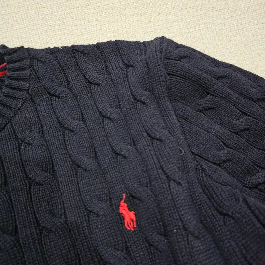 [BUNJANG] Polo Ralph Lauren Cotton Crewneck Knit Sweater / [XL(18-20)] 폴로 랄프로렌 스카이블루 코튼 크루넥 니트