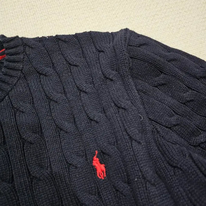 [BUNJANG] Polo Ralph Lauren Cotton Crewneck Knit Sweater / [XL(18-20)] 폴로 랄프로렌 스카이블루 코튼 크루넥 니트