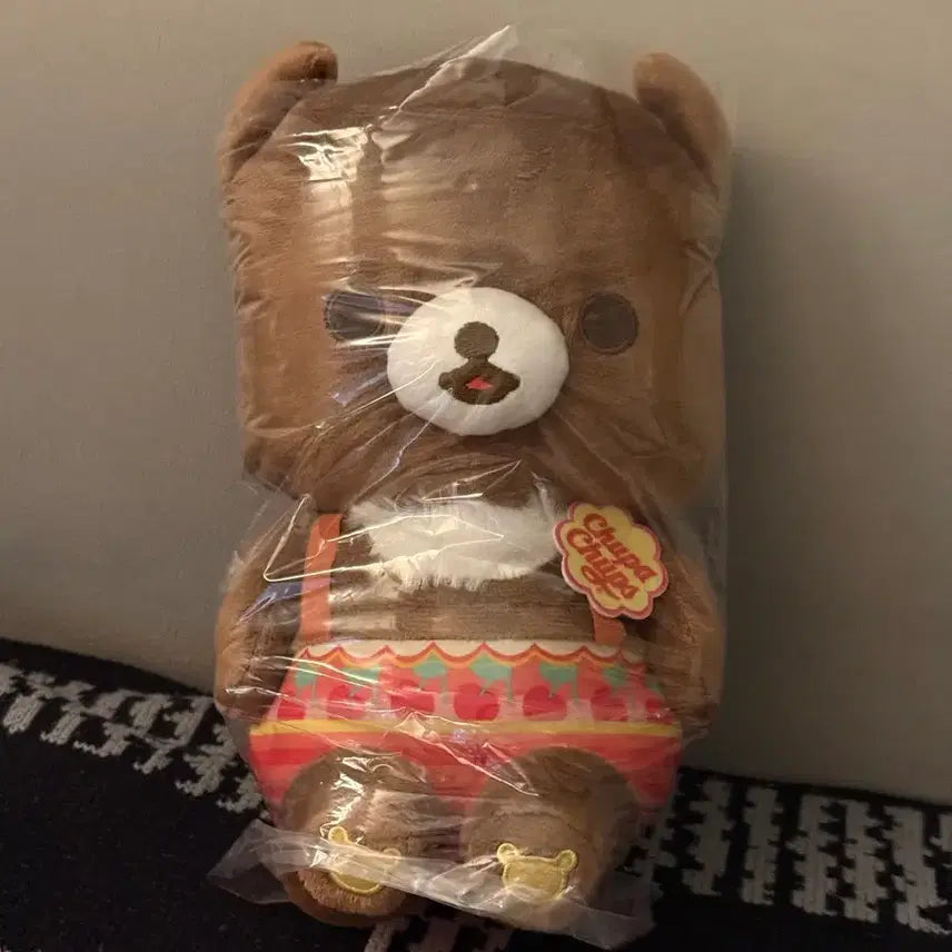 [BUNJANG] Rilakkuma Chairoikoguma Chupa Chups Collaboration Plush Toy / (일본정품/새상품) 리락쿠마 츄파춥스 콜라보 차이로이코구마