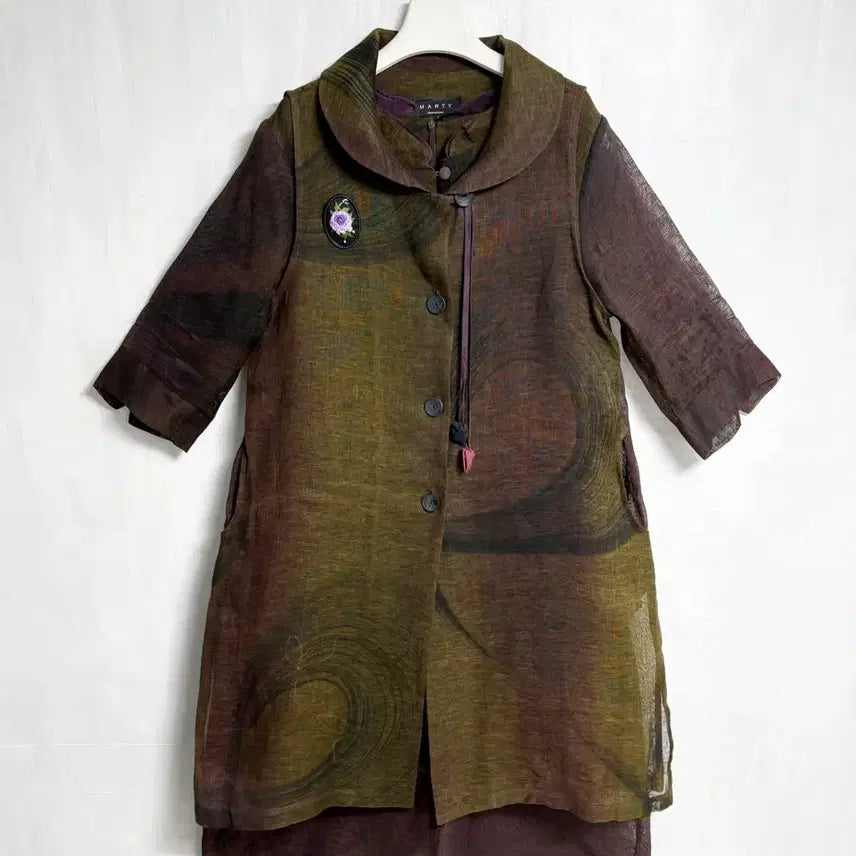 [BUNJANG] Mosi Vest and Mosi Dress Set / 모시 조끼, 모시 원피스 세트