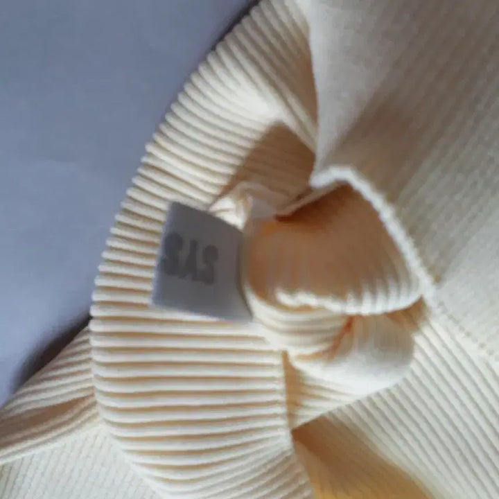[BUNJANG] System Butter Yellow Ribbed Short-Sleeve Top / 한섬 시스템 골지 반팔 티 버터옐로