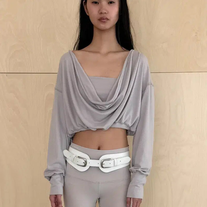[SOLD OUT] 세릭 Draped Back Top _ Beige
