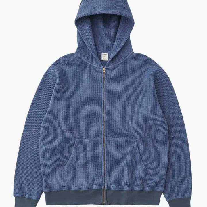 [SOLD OUT] [XL, 4] 카키스 와플 후드집업 블루