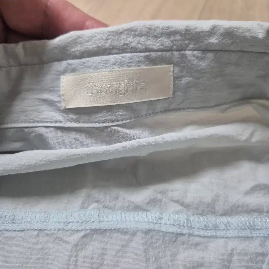 [BUNJANG] Vintage Sky Blue Short Sleeve Shirt / 홍대 빈티지하늘색 반팔 셔츠