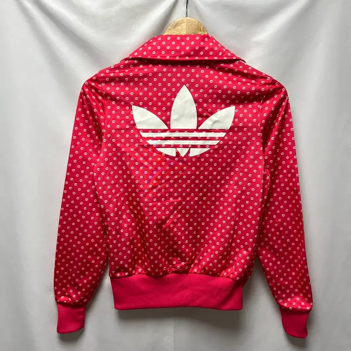 [SOLD OUT] [정품/85] 아디다스 파이어버드 립 땡땡이 핑크분홍 트랙탑/져지