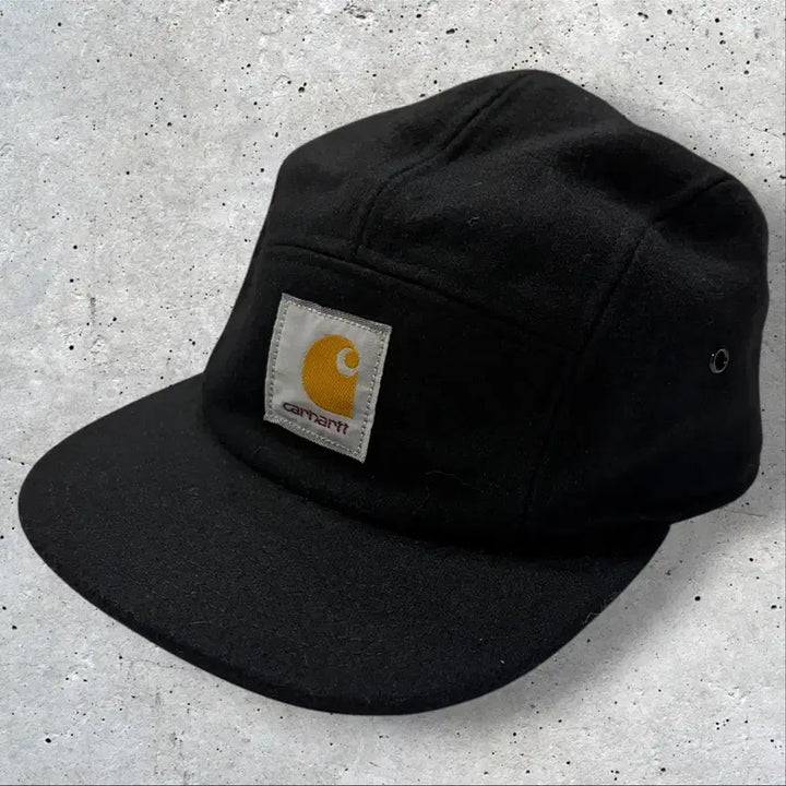 [BUNJANG] Carhartt Starter Wool Black Camp Cap / 칼하트 x 스타터 울 블랙 캠프캡 모자