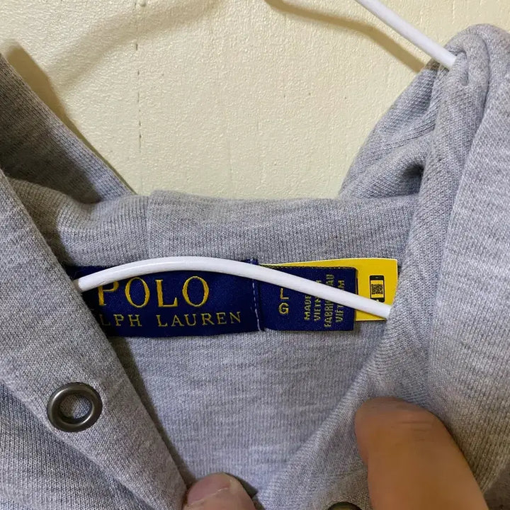 [BUNJANG] Polo Gray Hoodie / 폴로 후드티