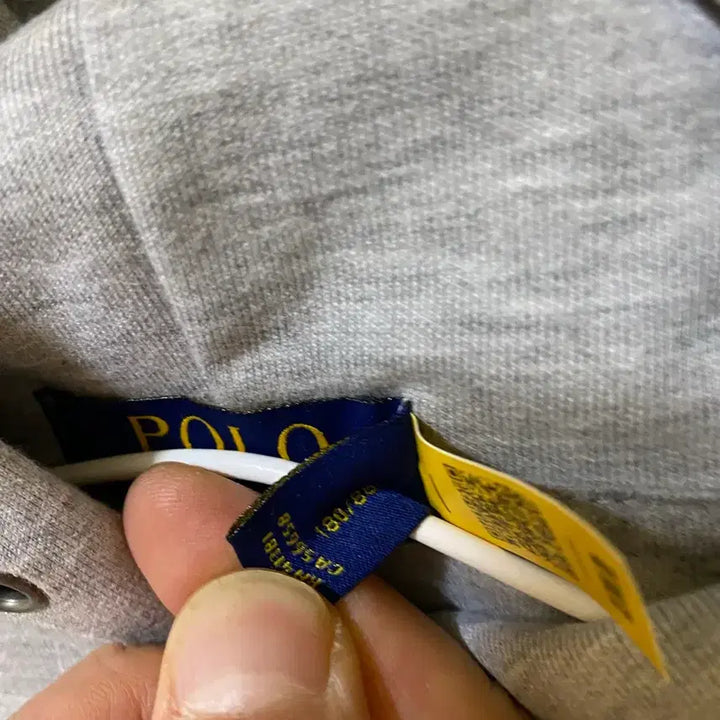 [BUNJANG] Polo Gray Hoodie / 폴로 후드티