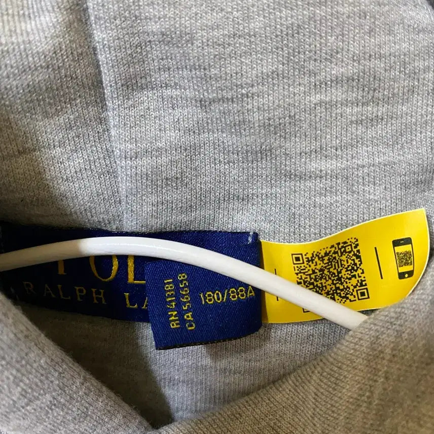 [BUNJANG] Polo Gray Hoodie / 폴로 후드티