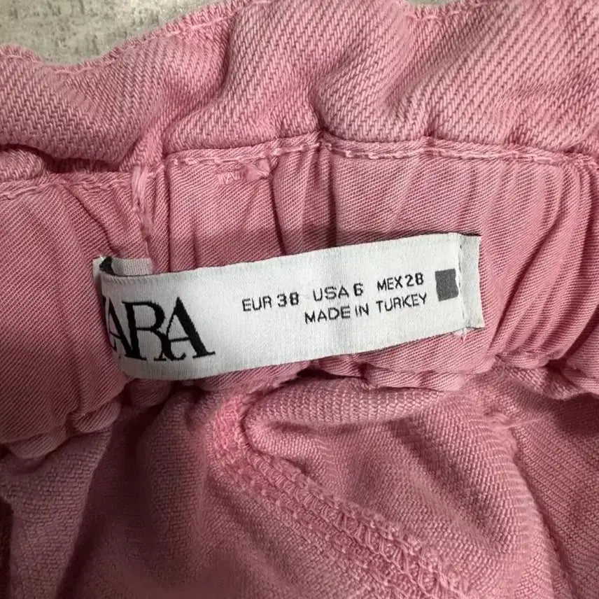 [BUNJANG] ZARA Pink Elastic Waist Banding Pants / ZARA 핑크 베기핏 밴딩 팬츠