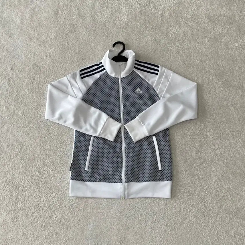 [BUNJANG] Adidas Dot Track Top White Jacket / M 아디다스 도트 땡땡이 트랙탑 져지 화이트