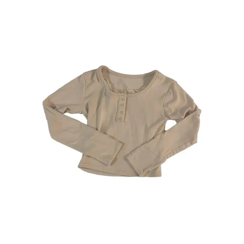 [SOLD OUT] 레이스 긴팔티 페미닌