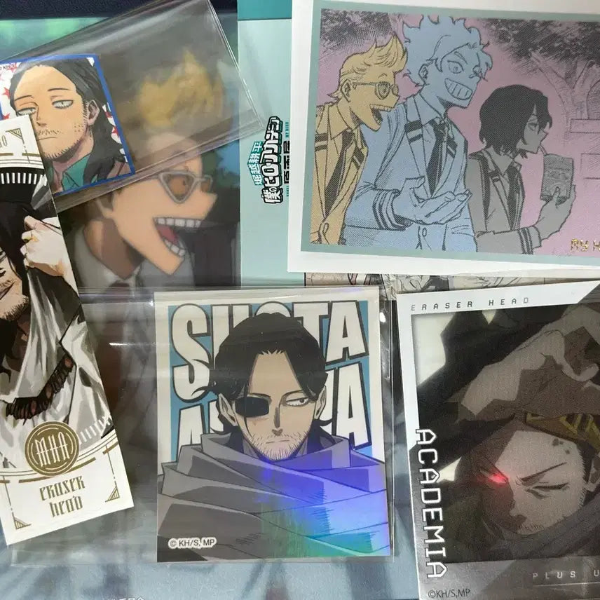 [BUNJANG] My Hero Academia Aizawa Sticker Bundle Set / 히로아카 아이자와 스티커 일괄 판매합니다 (십걸,원화전,아우터 등)