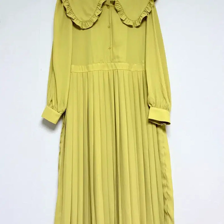 [SOLD OUT] 시크헤라 프릴 세일러 카라 플리츠 롱 원피스