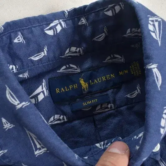 [BUNJANG] Polo Ralph Lauren Slim Fit Short Sleeve Shirt / 폴로 랄프로렌 슬림핏 반팔 셔츠 M0290