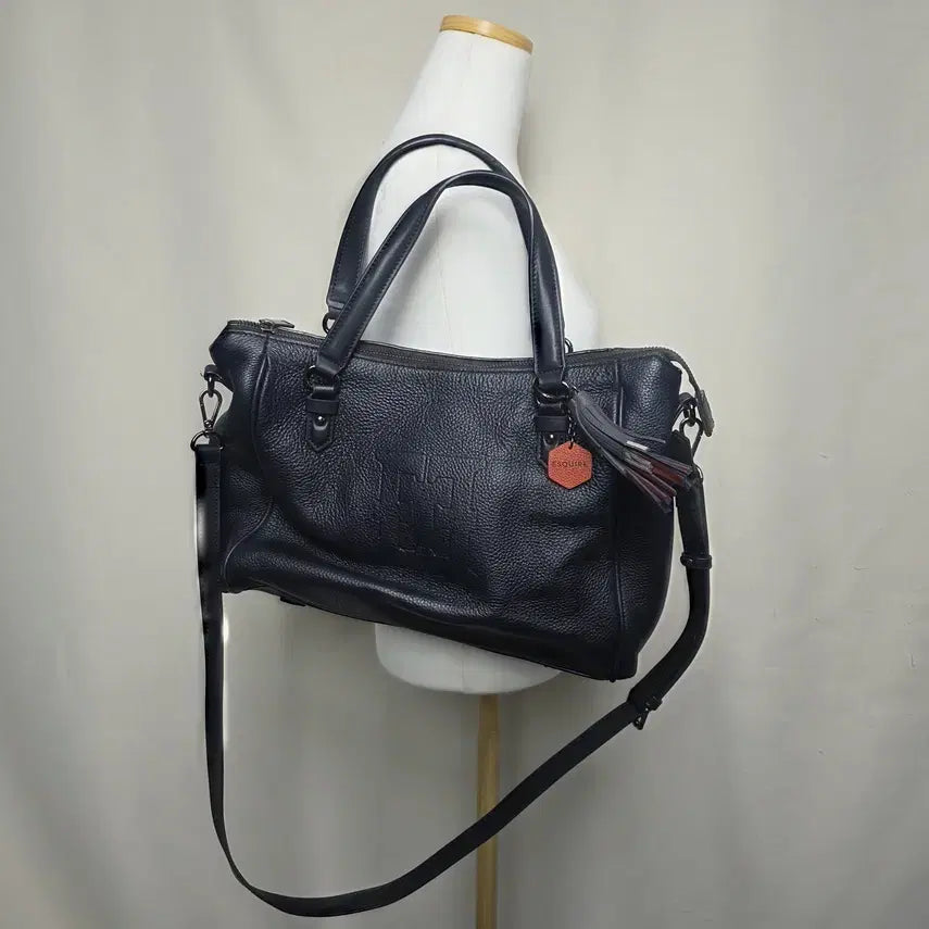 [BUNJANG] Esquire Leather Tote Bag / [에스콰이어] 여성 소가죽 토트백 FREE