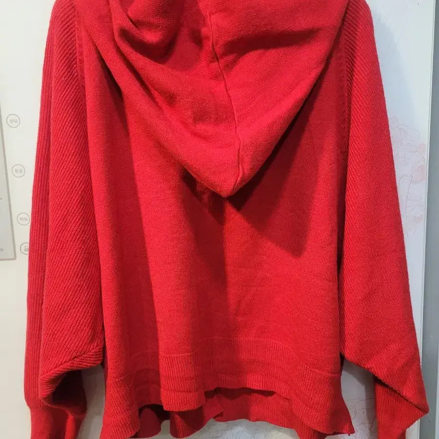 [BUNJANG] Red Hooded Cardigan / OFFLIMITS후드 가디건 레드