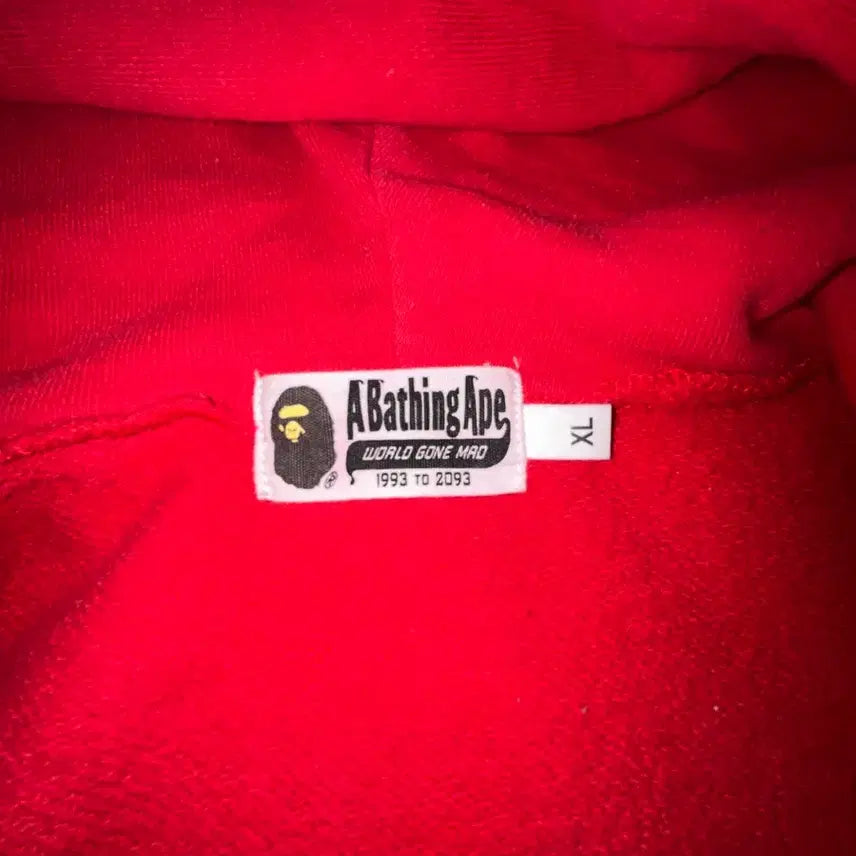 [BUNJANG] BAPE Red Camo Shark Hoodie / 베이프 레드 빨강 적계 반 카모 샤크 후드집업