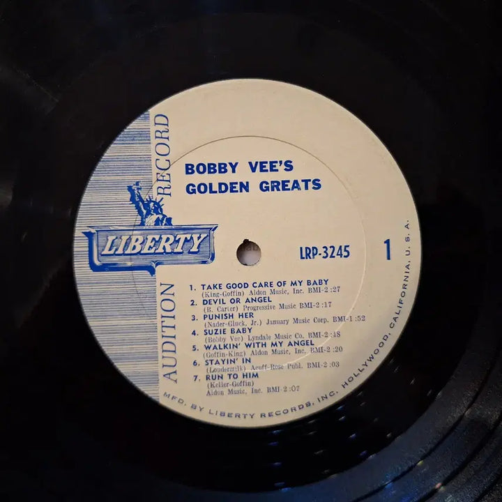 [BUNJANG] Bobby Vee Golden Greats LP / 미국반/Bobby Vee&