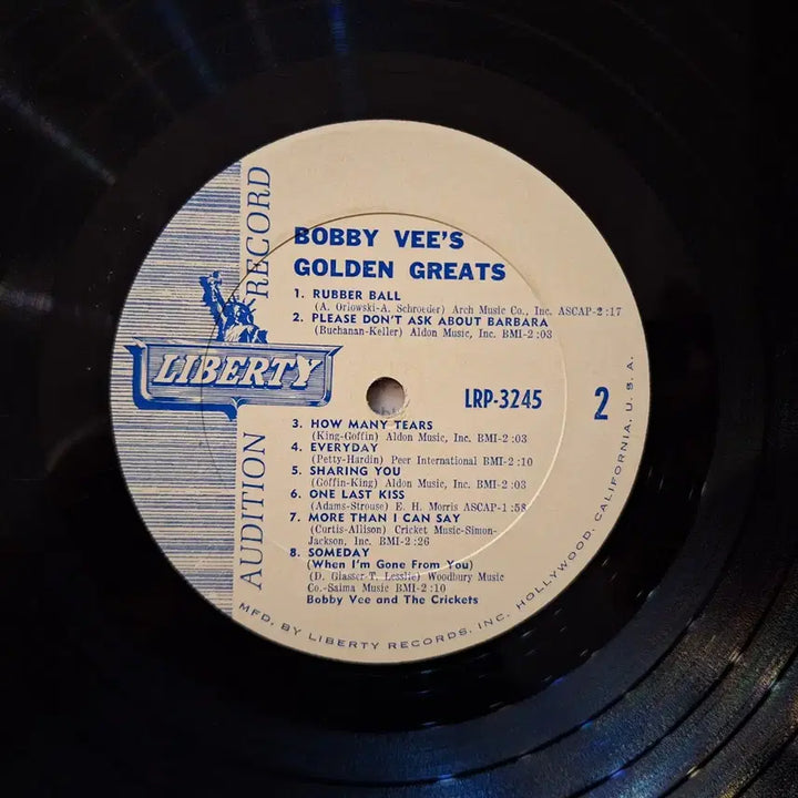 [BUNJANG] Bobby Vee Golden Greats LP / 미국반/Bobby Vee&