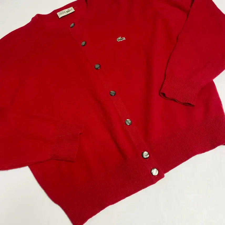 [SOLD OUT] 라코스테 레드 가디건 우먼L