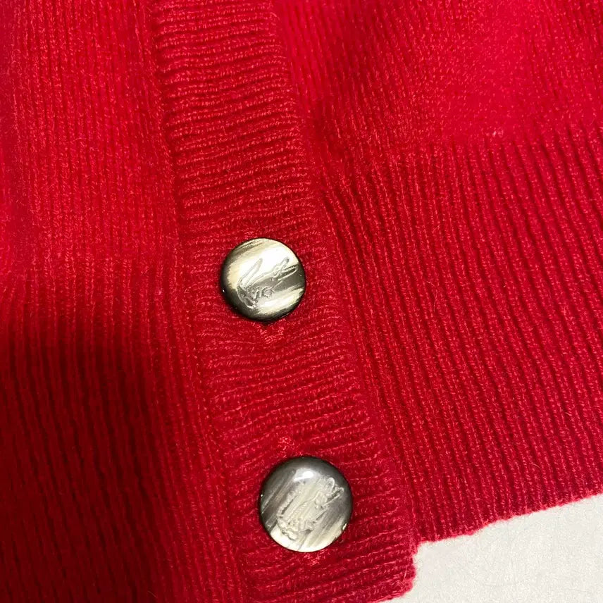[SOLD OUT] 라코스테 레드 가디건 우먼L