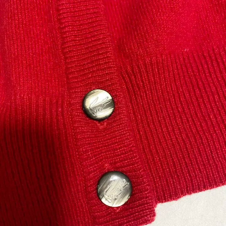 [SOLD OUT] 라코스테 레드 가디건 우먼L