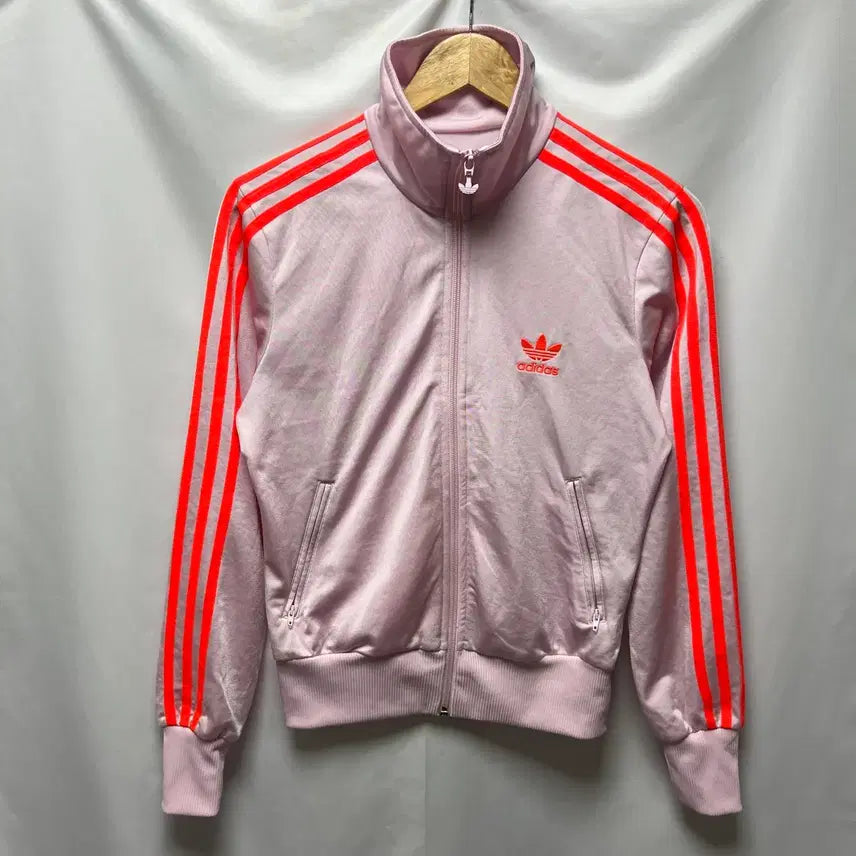 [SOLD OUT] [정품/90] 아디다스 파이어버드 백로고 딸기우유 핑크 트랙탑/져지