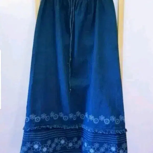 [BUNJANG] Denim Long Skirt / 중청 데님 롱스커트 에스닉